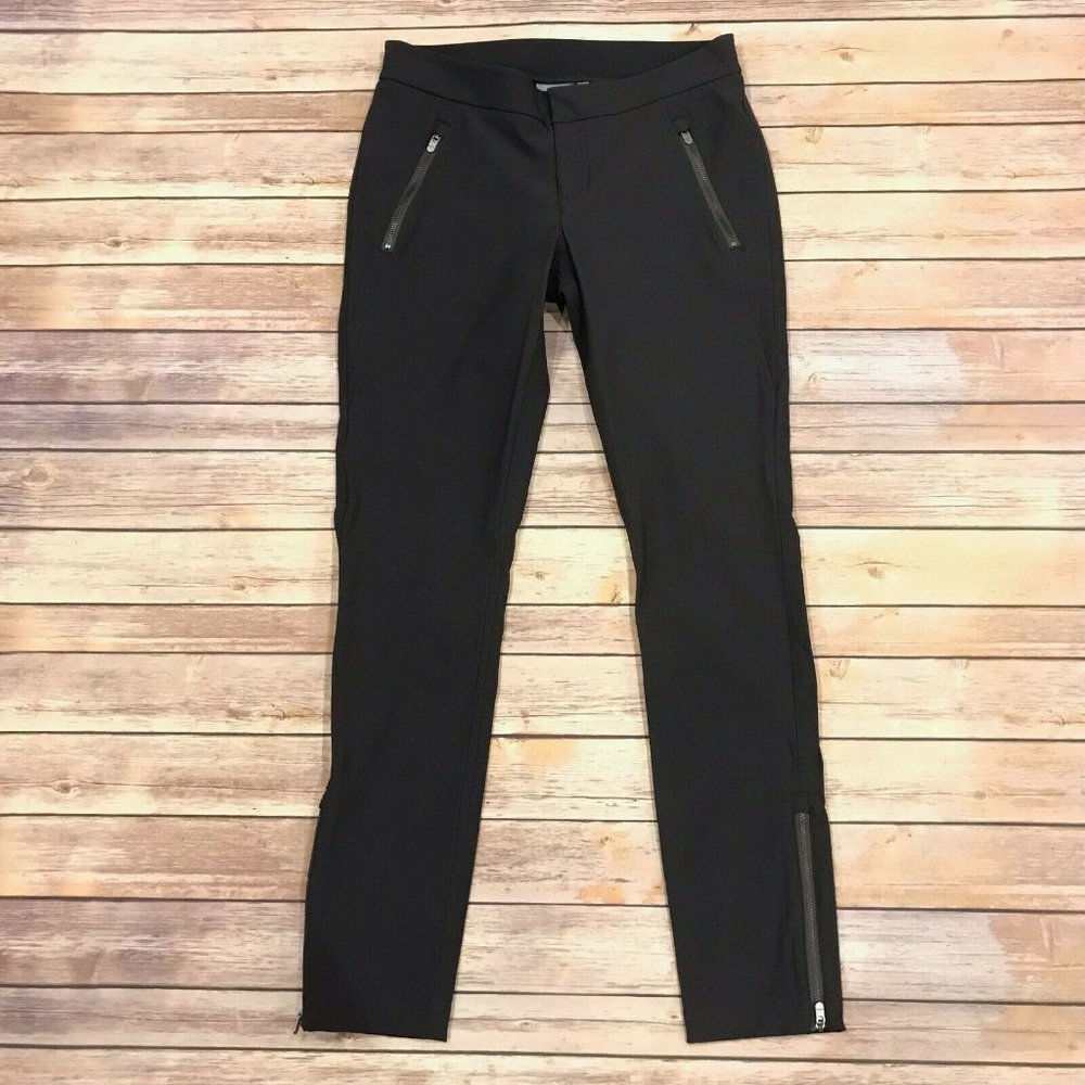 Athleta Wander Skinny Pants Ankle Zippers Stretchy